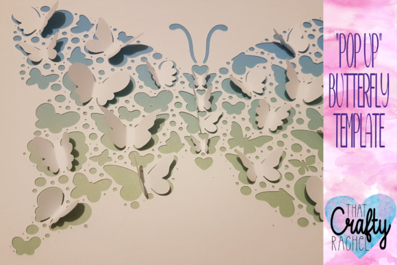 Butterfly Pop Up 3D SVG Design 2