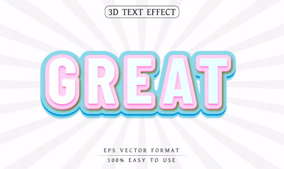 Editable Text Effect in 3d Words Design