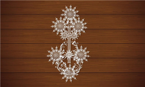 Guitar Papercut 3d Art Design