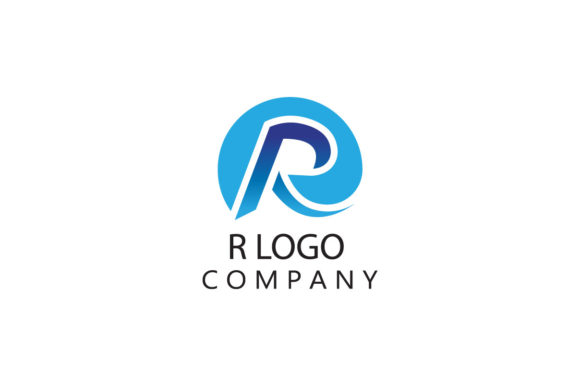 R Company Logo Simple 3d Circle Design V